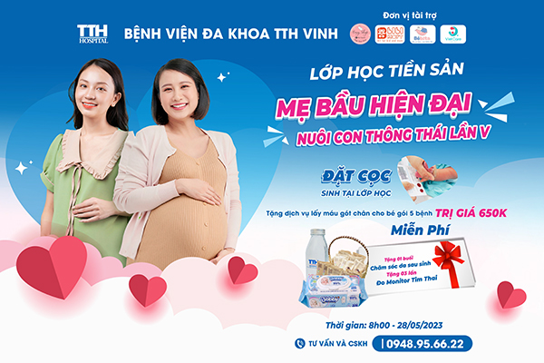 LỚP HỌC TIỀN SẢN MIỄN PHÍ "MẸ BẦU HIỆN ĐẠI - NUÔI CON THÔNG THÁI" LẦN V